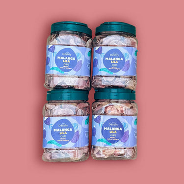 Malanga Lila Chips (Taro Chips) chips Tropical Fruit Box 4ct